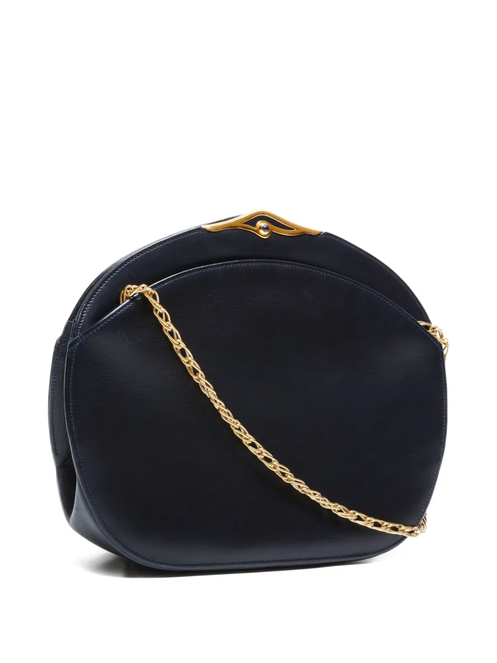 Pre-owned Cartier 1990-2000s Leather Shoulder Bag In Black