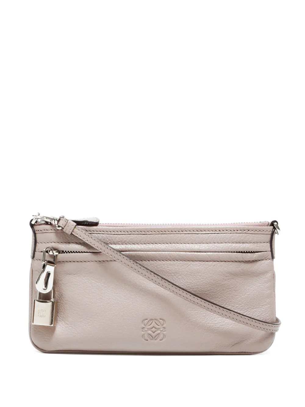 Loewe Pre-Owned 2000-2020s Anagram mini shoulder bag | Neutrals | Image 1