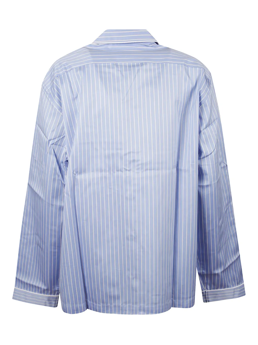 Tekla Sateen Pyjamas Shirt In Organic Cotton In Blue