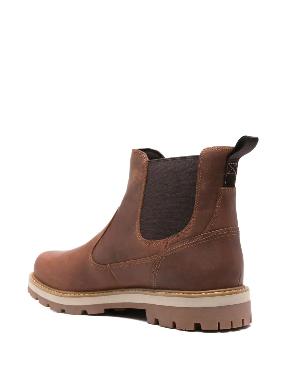 Timberland Leren laarzen met logo-reliëf Bruin