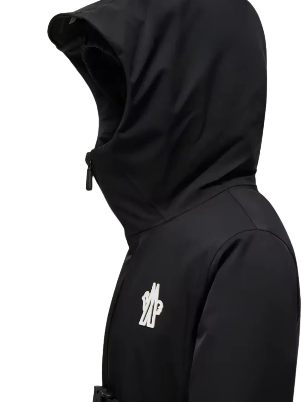 MONCLER GRENOBLE KIDS Ski-jack met capuchon en ceintuur Zwart