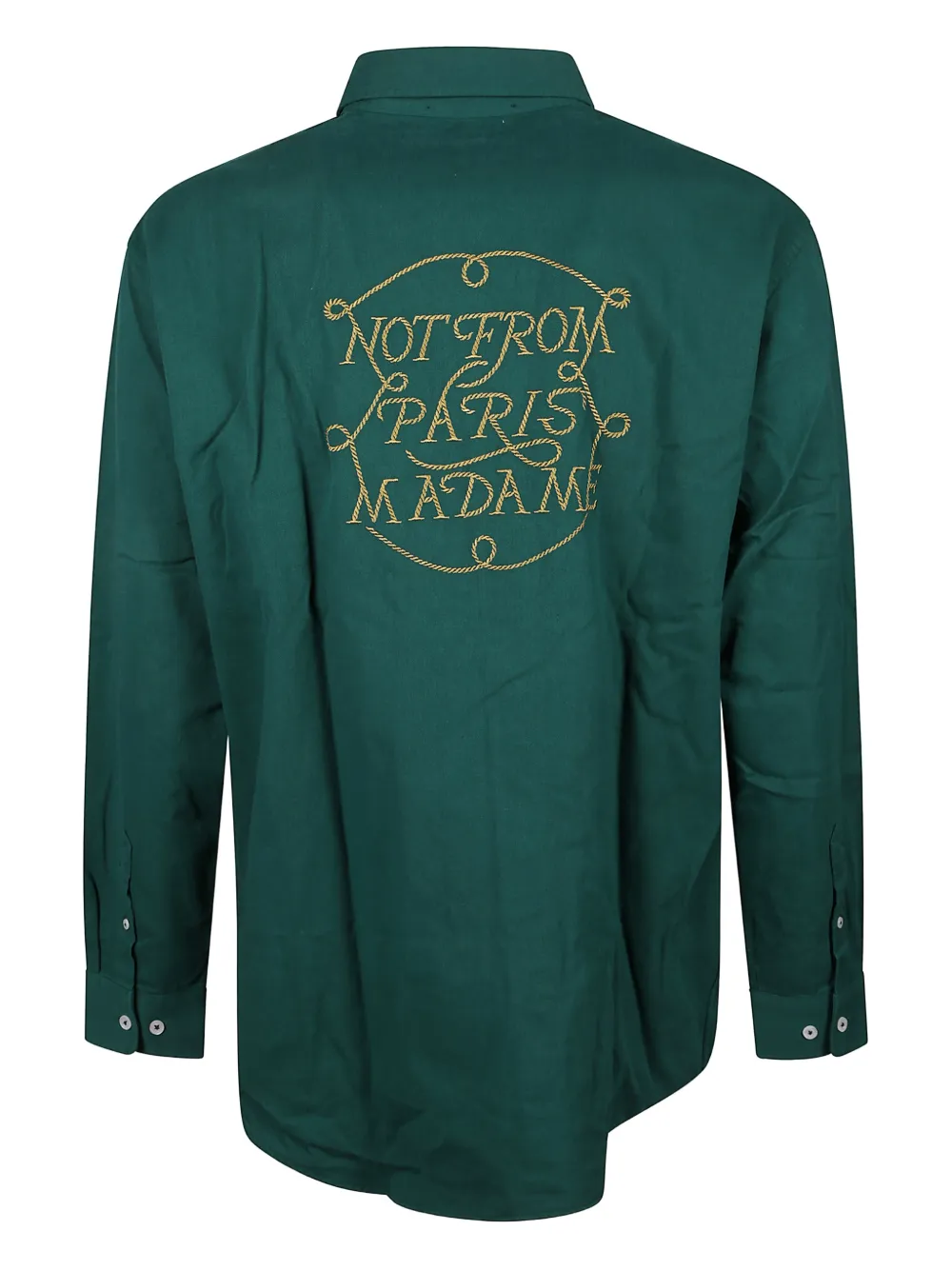 Drôle De Monsieur La Chemise slogan shirt - Groen