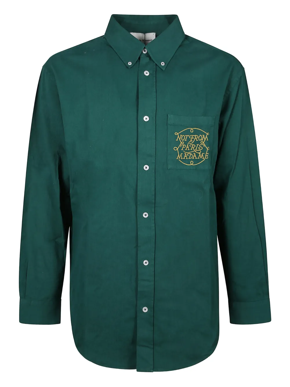 Drôle De Monsieur La Chemise slogan shirt - Verde