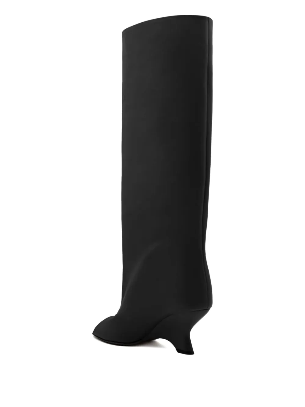 GIABORGHINI 70 mm laarzen met open neus Zwart