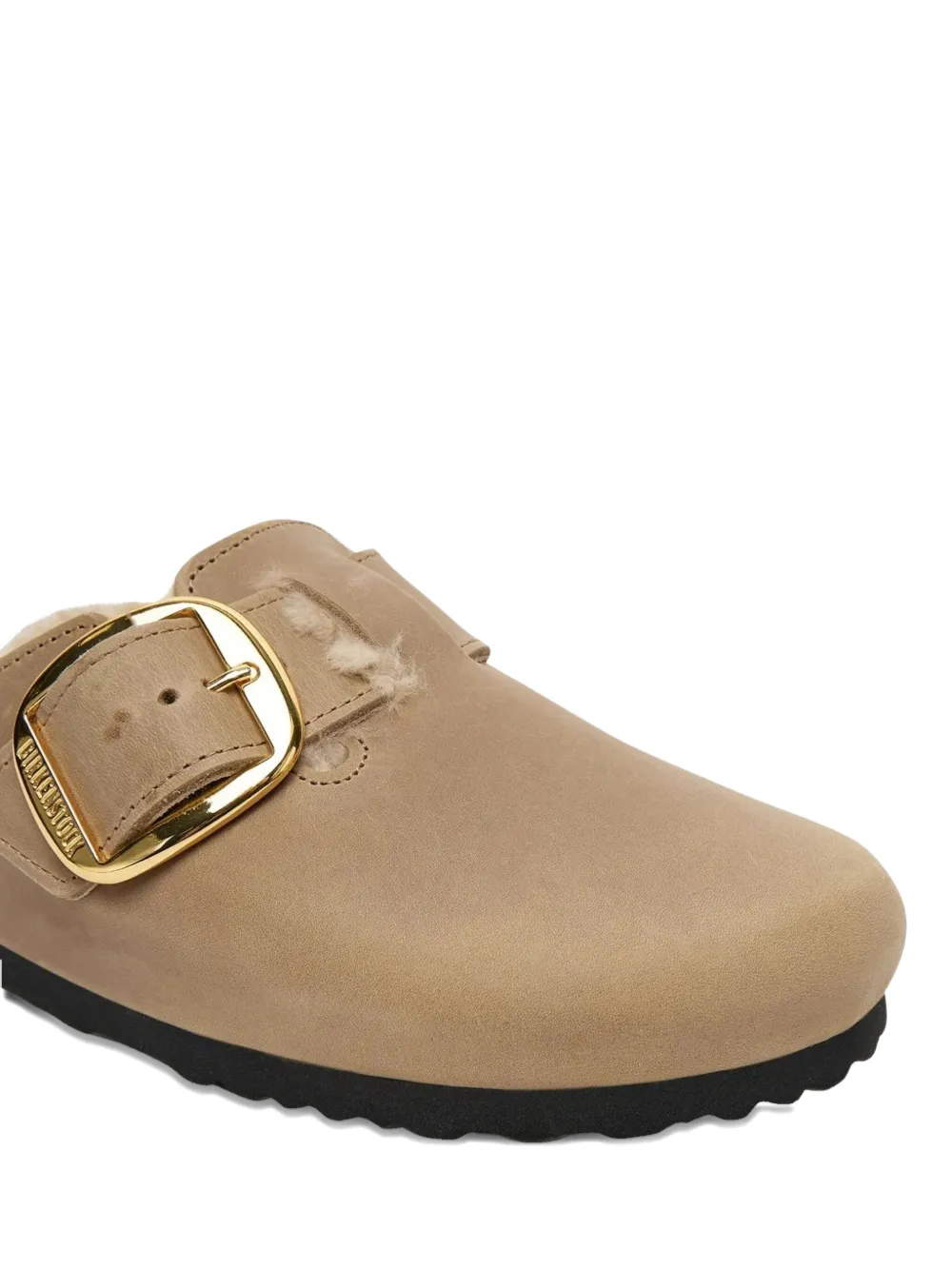 Birkenstock Lammy Boston sandalen met gesp Beige