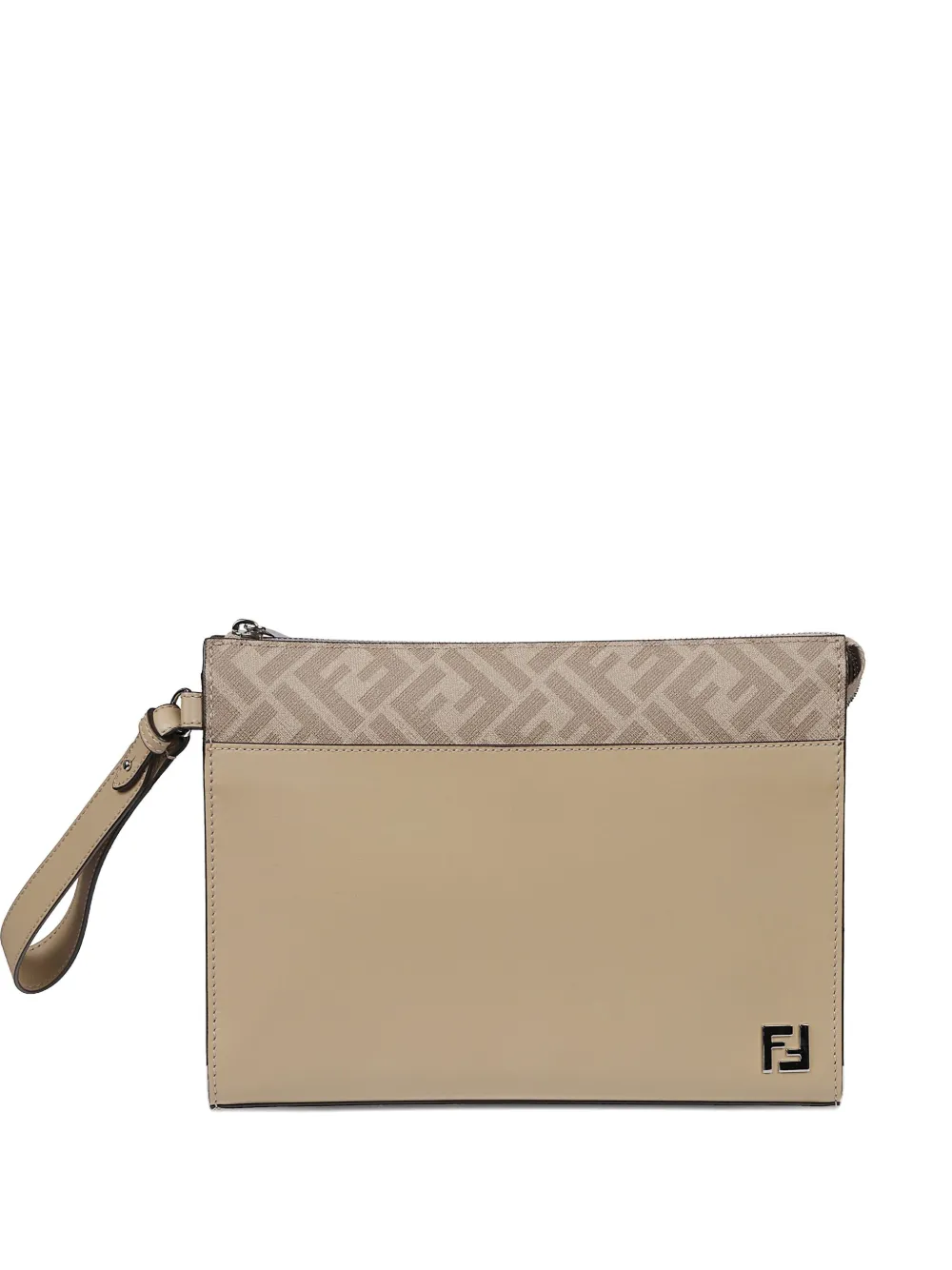 FENDI leather clutch bag | Neutrals | Image 1