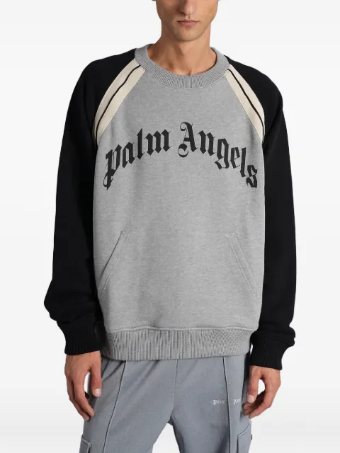 Palm Angels logo stripe sweatshirt