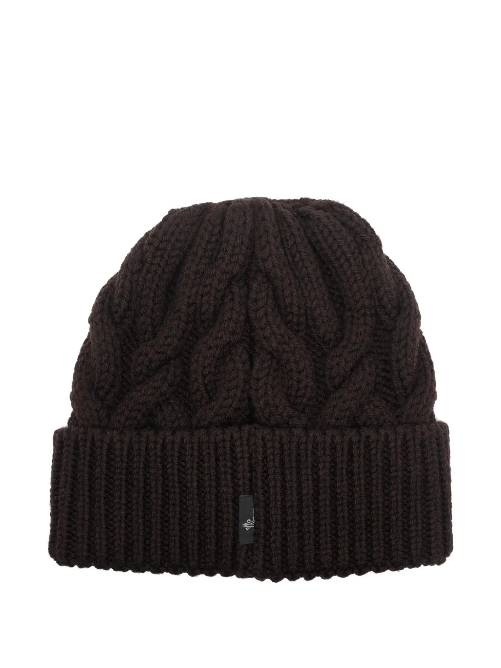 Moncler Grenoble Muts met logopatch - Bruin