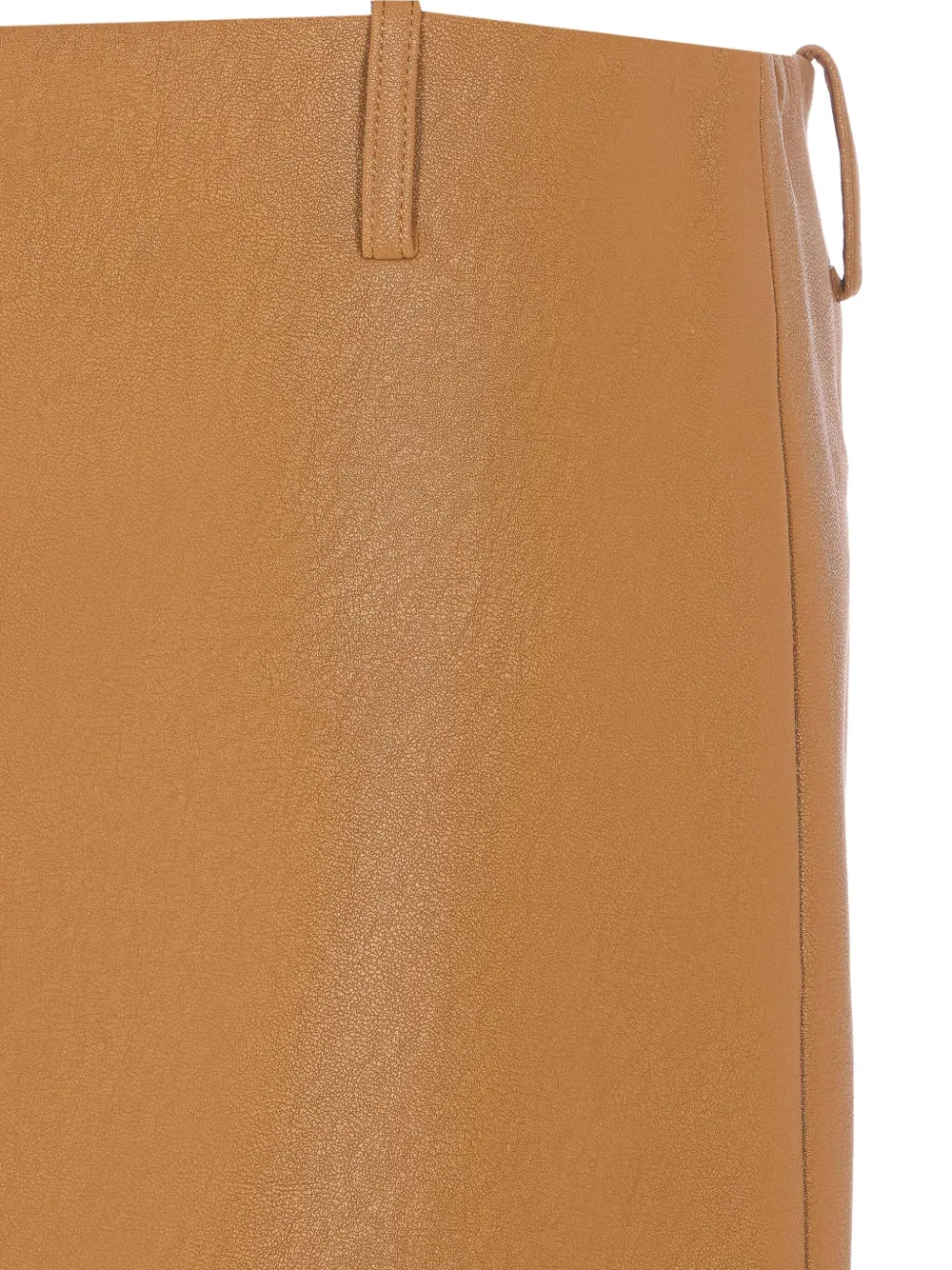 Ele Faux-leather Skirt In Brown