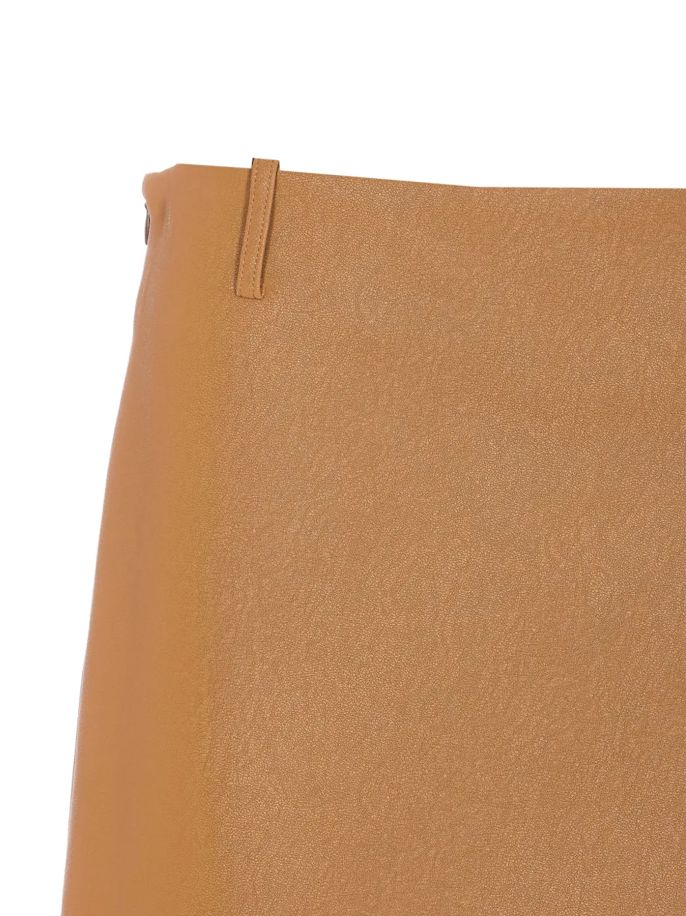 Ele Faux-leather Skirt In Brown