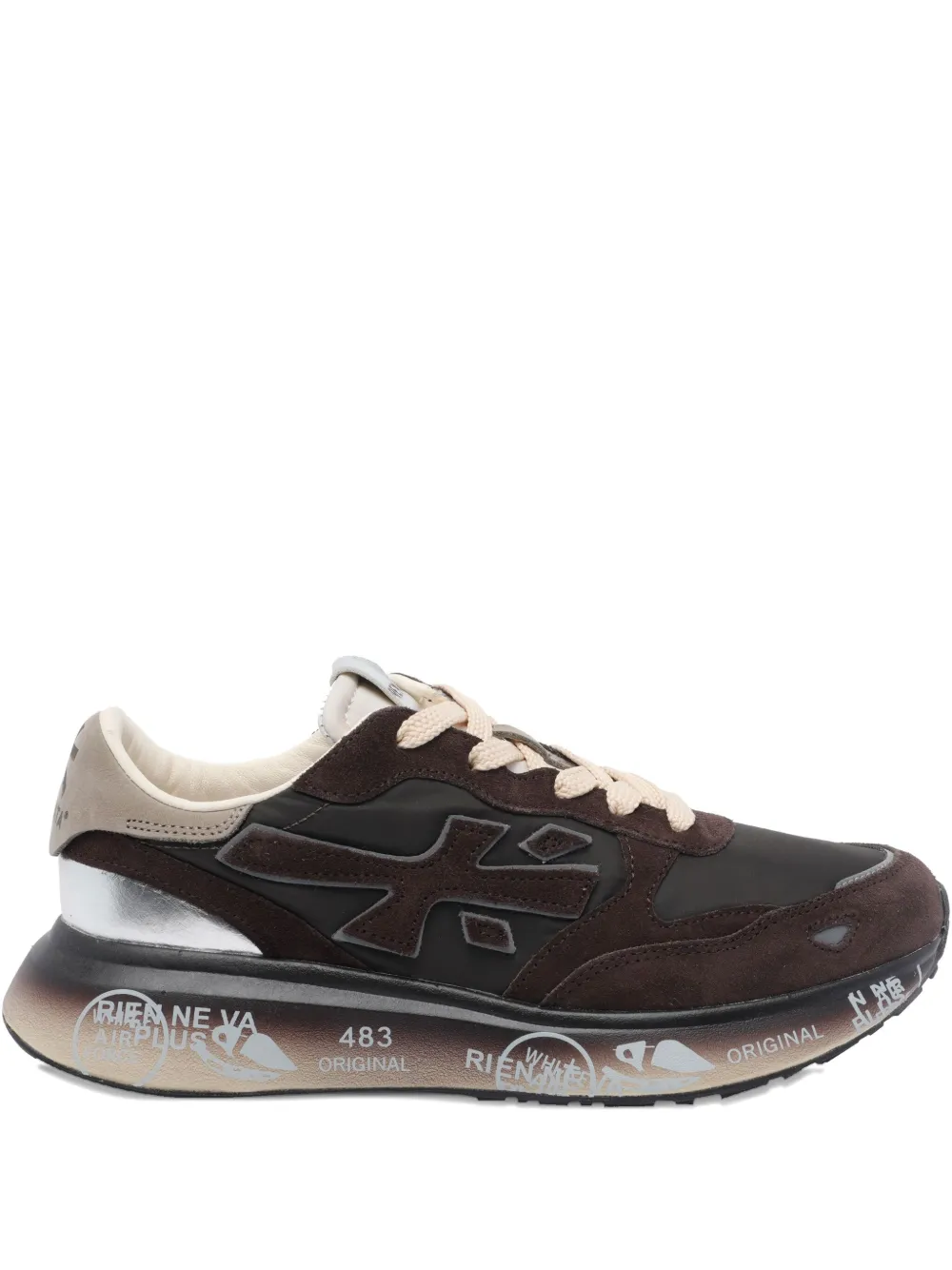 Premiata Laury sneakers met logo-applicatie Bruin