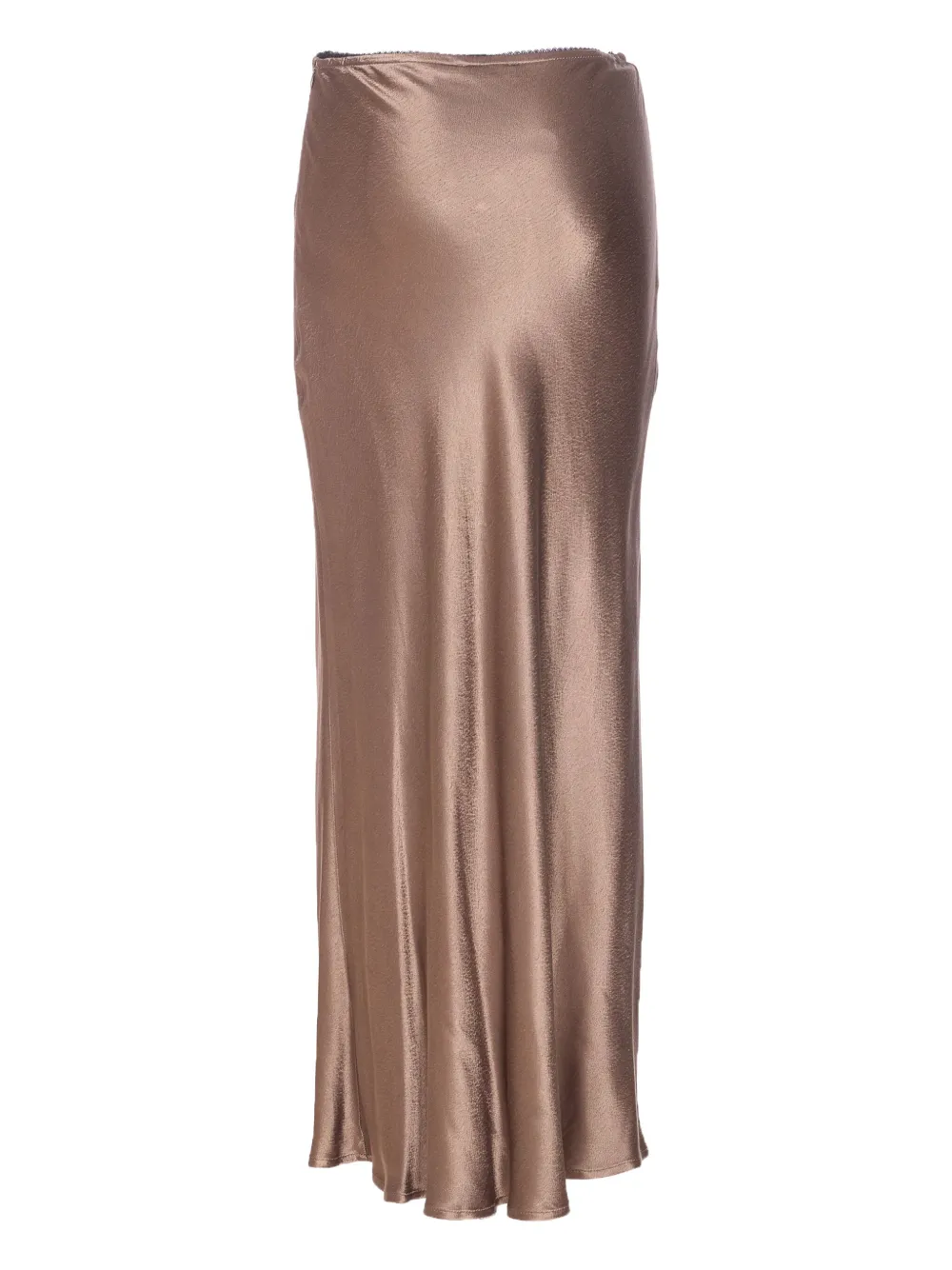 Ele Flared Fitted Skirt In Brown