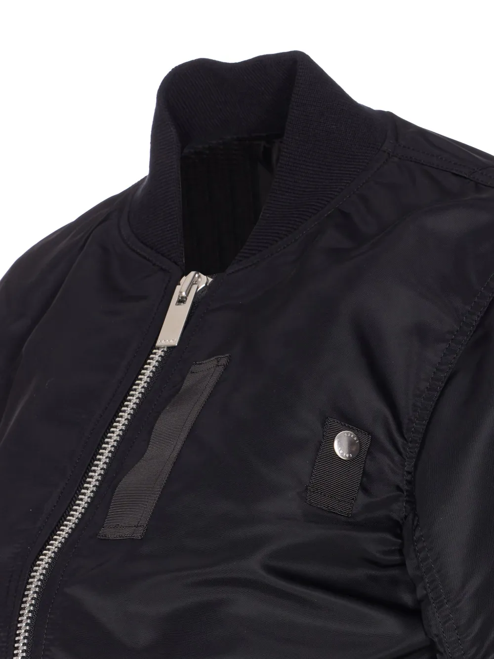 sacai Bomberjack met rits Zwart