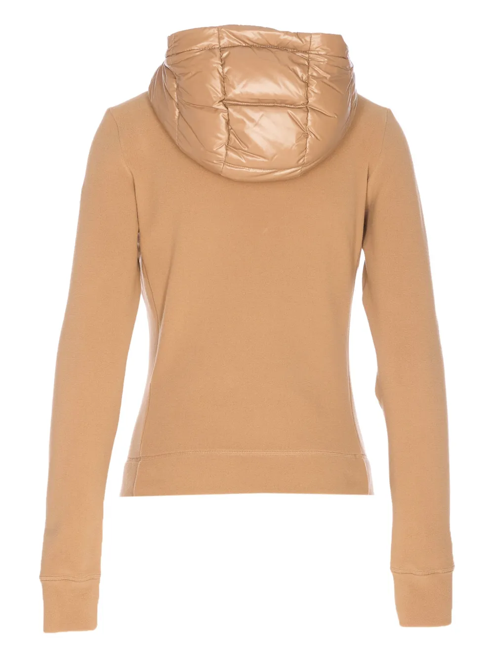Moncler Zip-up Hooded Jacket In Neutral