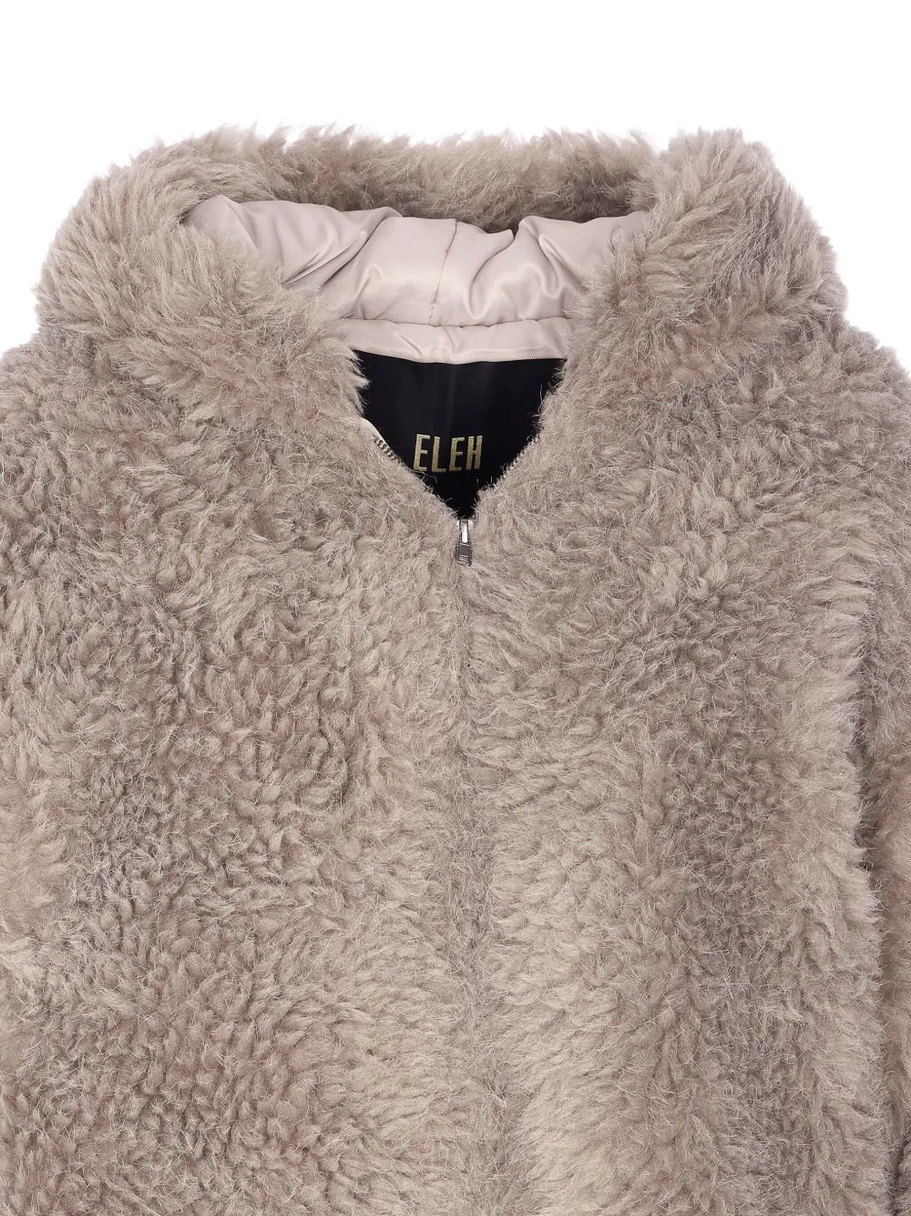 Ele Hooded Zip-up Jacket In Gray