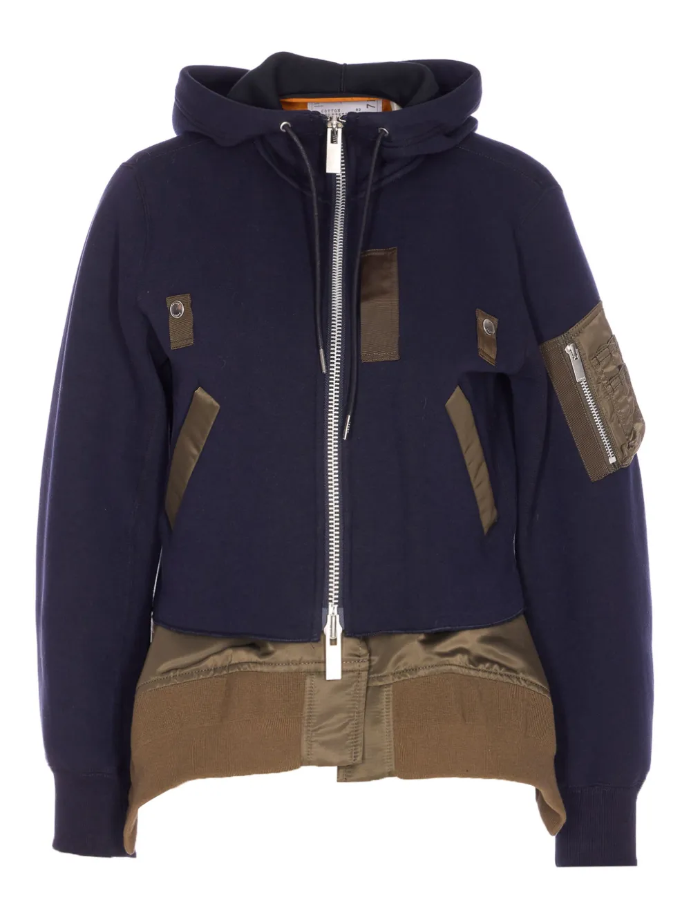 sacai zip-up hoodie | Blue | Image 1