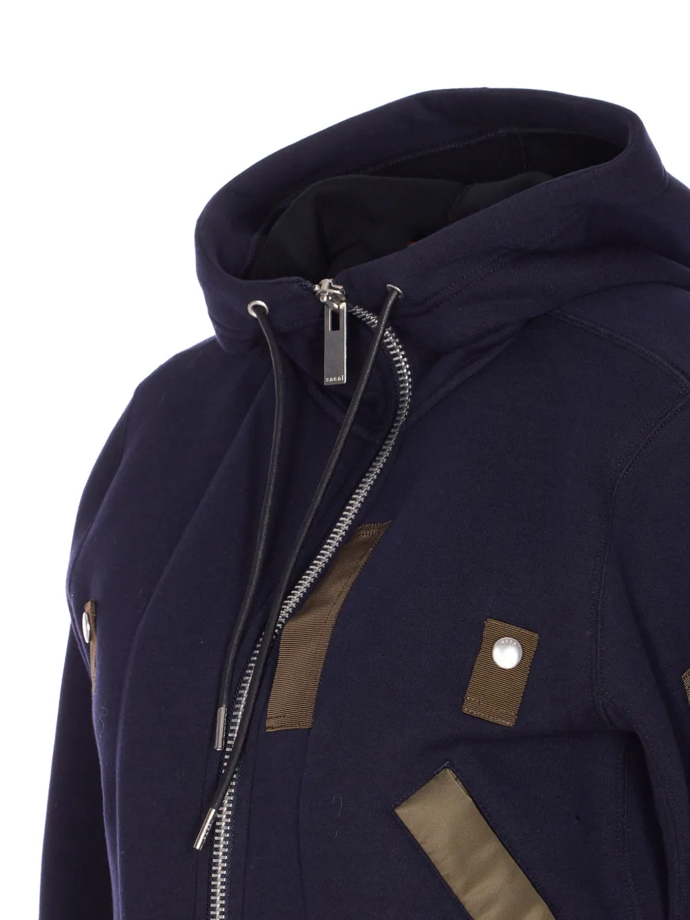 sacai Hoodie met rits Blauw