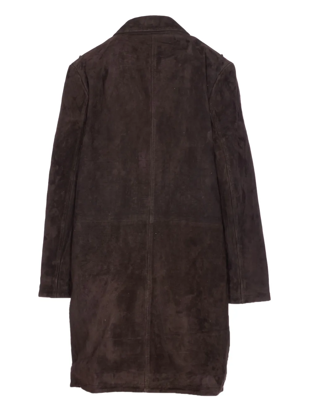 Sword crystal-appliqué suede coat - Bruin