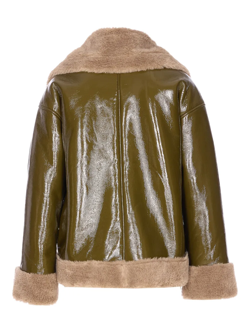 Ele zip-up glossy jacket | Faux Fur & Shearling Jackets | Image 2