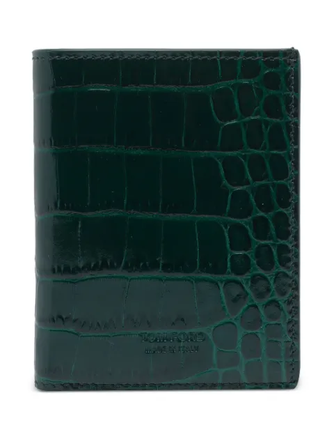 TOM FORD kortholder med krokodilleeffekt