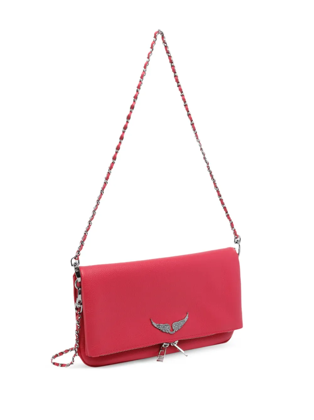 Zadig&Voltaire Rock leren crossbodytas Roze