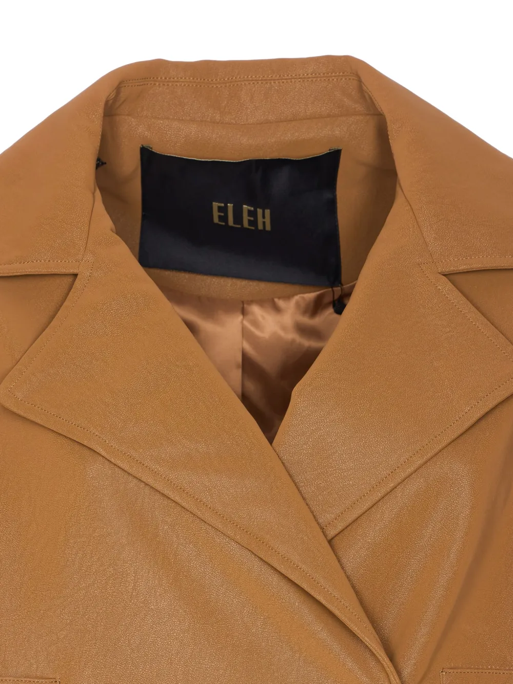 Ele Double-breasted Jacket In Brown