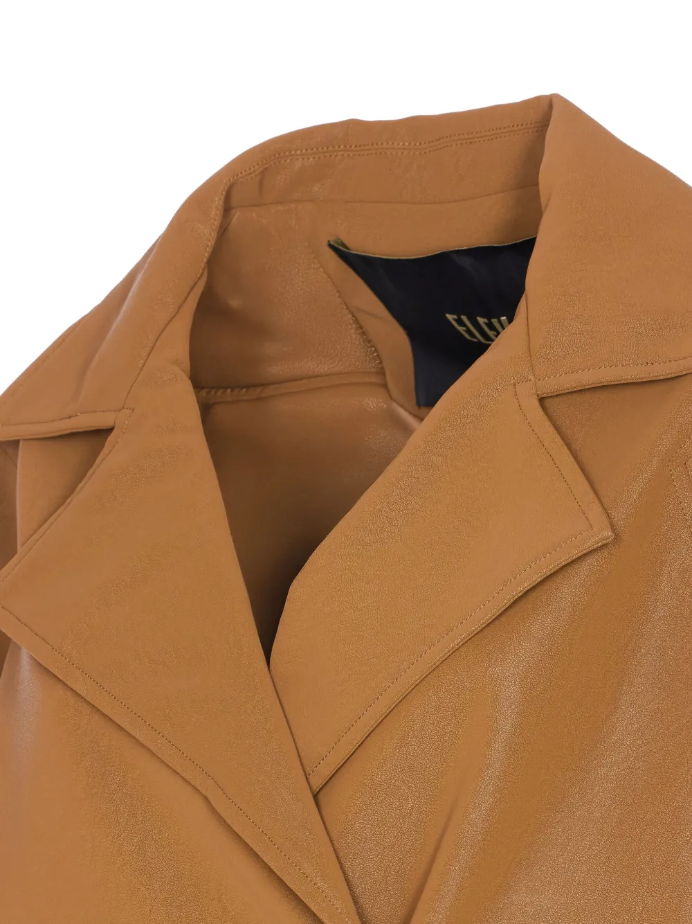 Ele Double-breasted Jacket In Brown