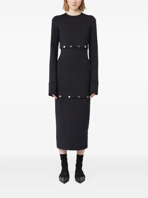 Max Mara vestido de tejido con aberturas