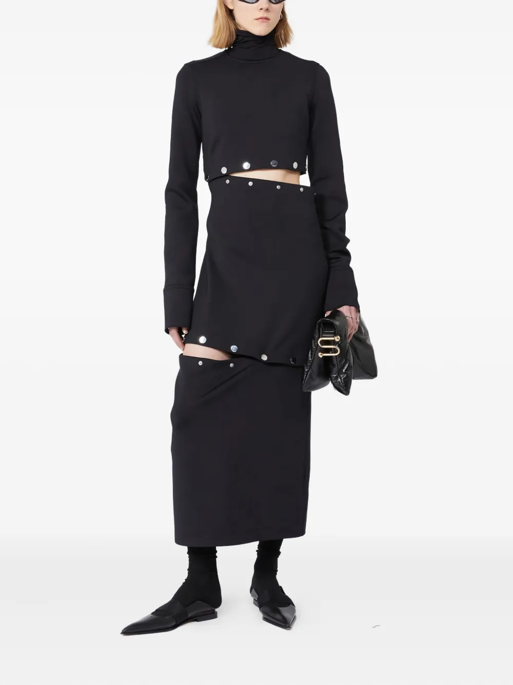 Max Mara Uitgesneden jurk - Zwart