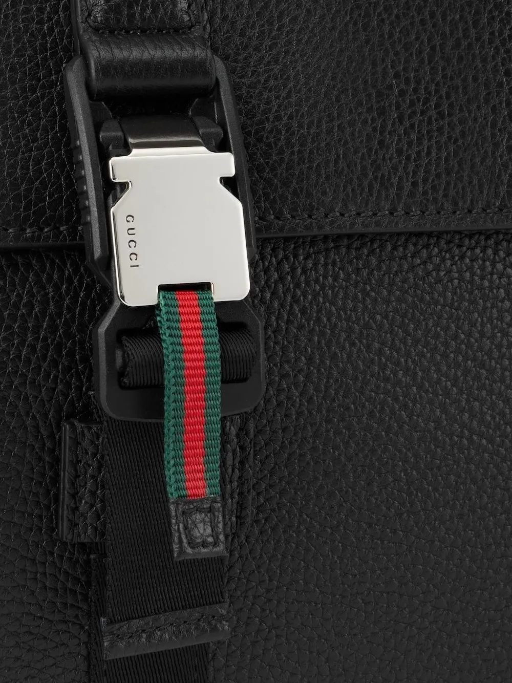 Gucci Schoudertas met gespband Zwart