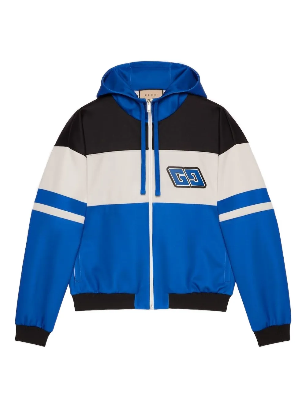 Gucci logo-patch hoodie | Blue | Image 1