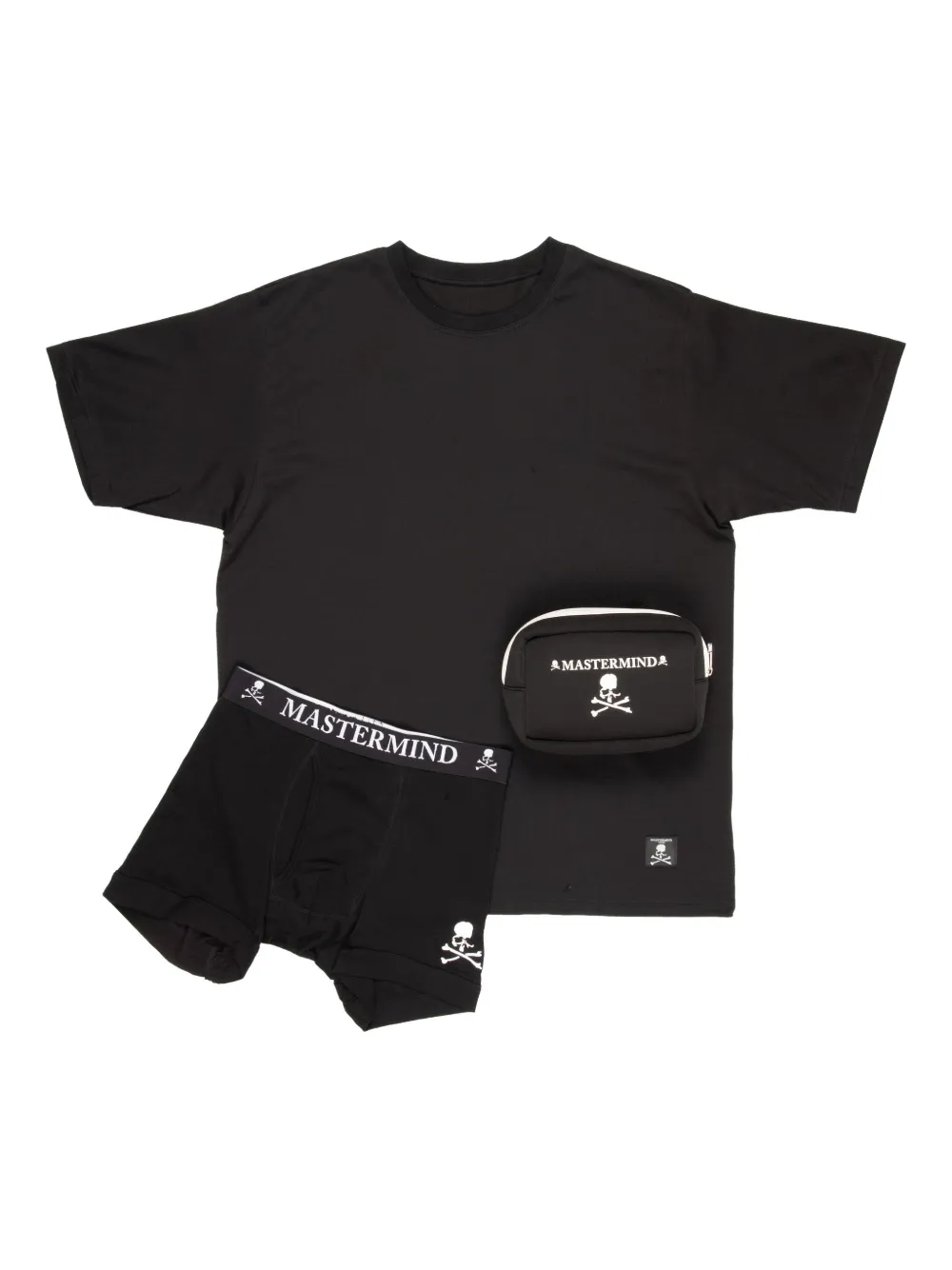 Mastermind Japan Skull T-shirt Trunks Set In Black