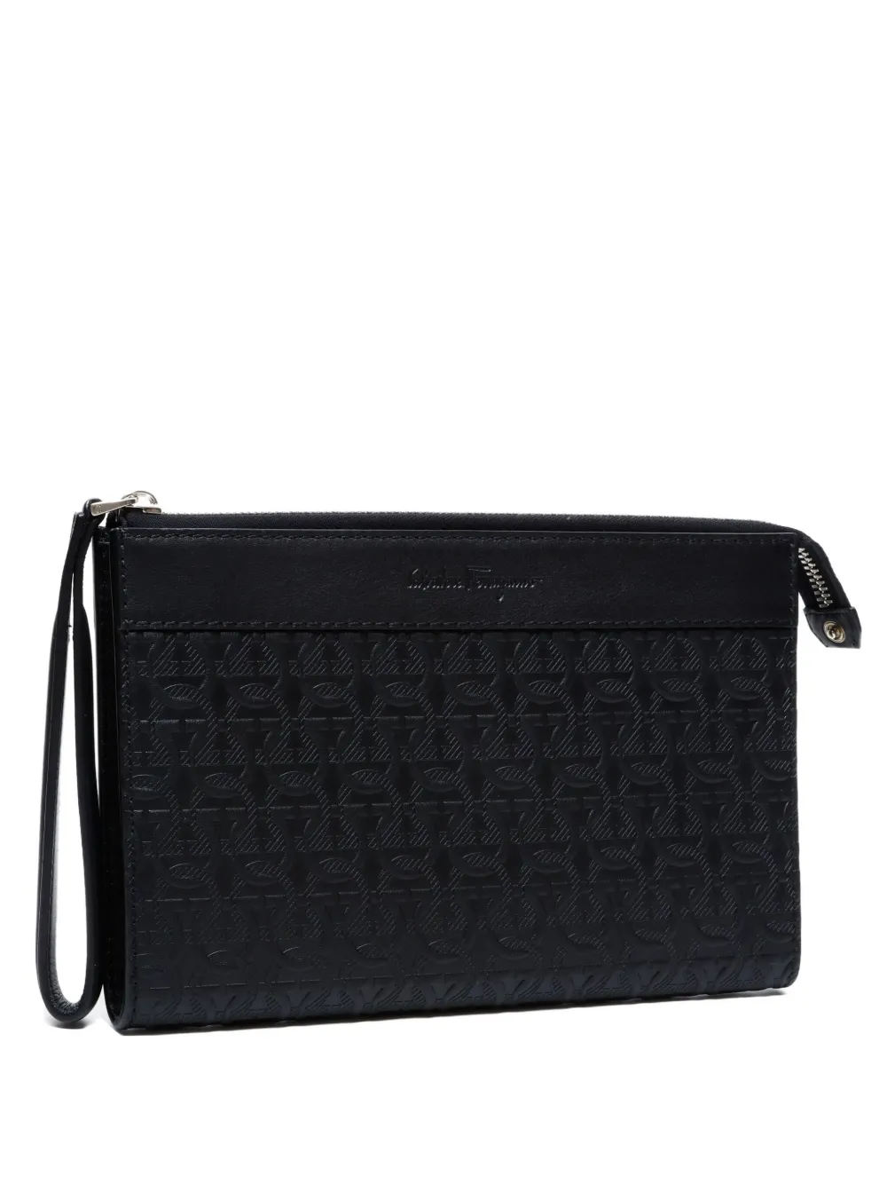 Ferragamo Pre-Owned Ganchini clutch bag | Black | Image 1