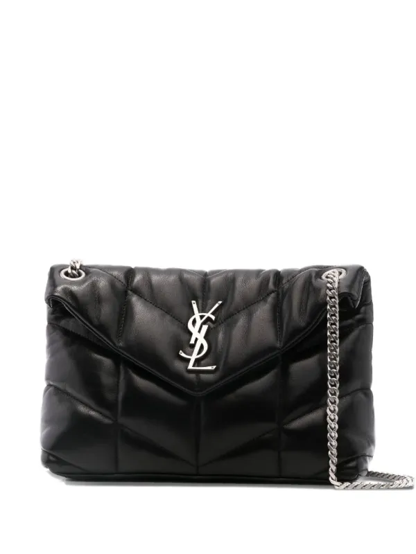 Saint Laurent キルティング ショルダーバッグ | ブラック | FARFETCH JP