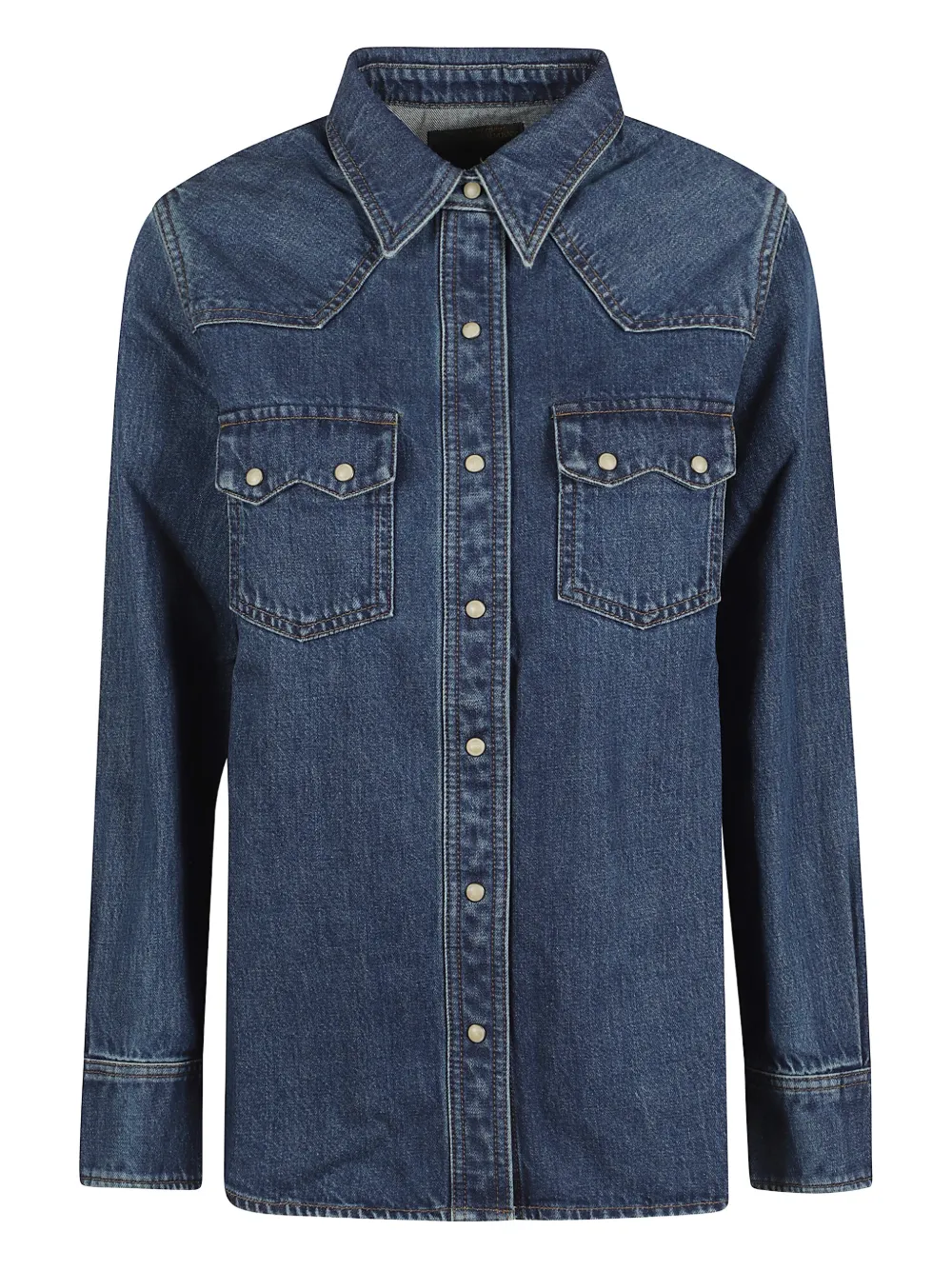 Filson Denim Long Sleeve Shirt In Blue