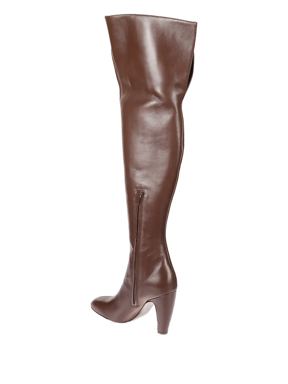 GIABORGHINI 95 mm Louise overknee laarzen met hak Bruin