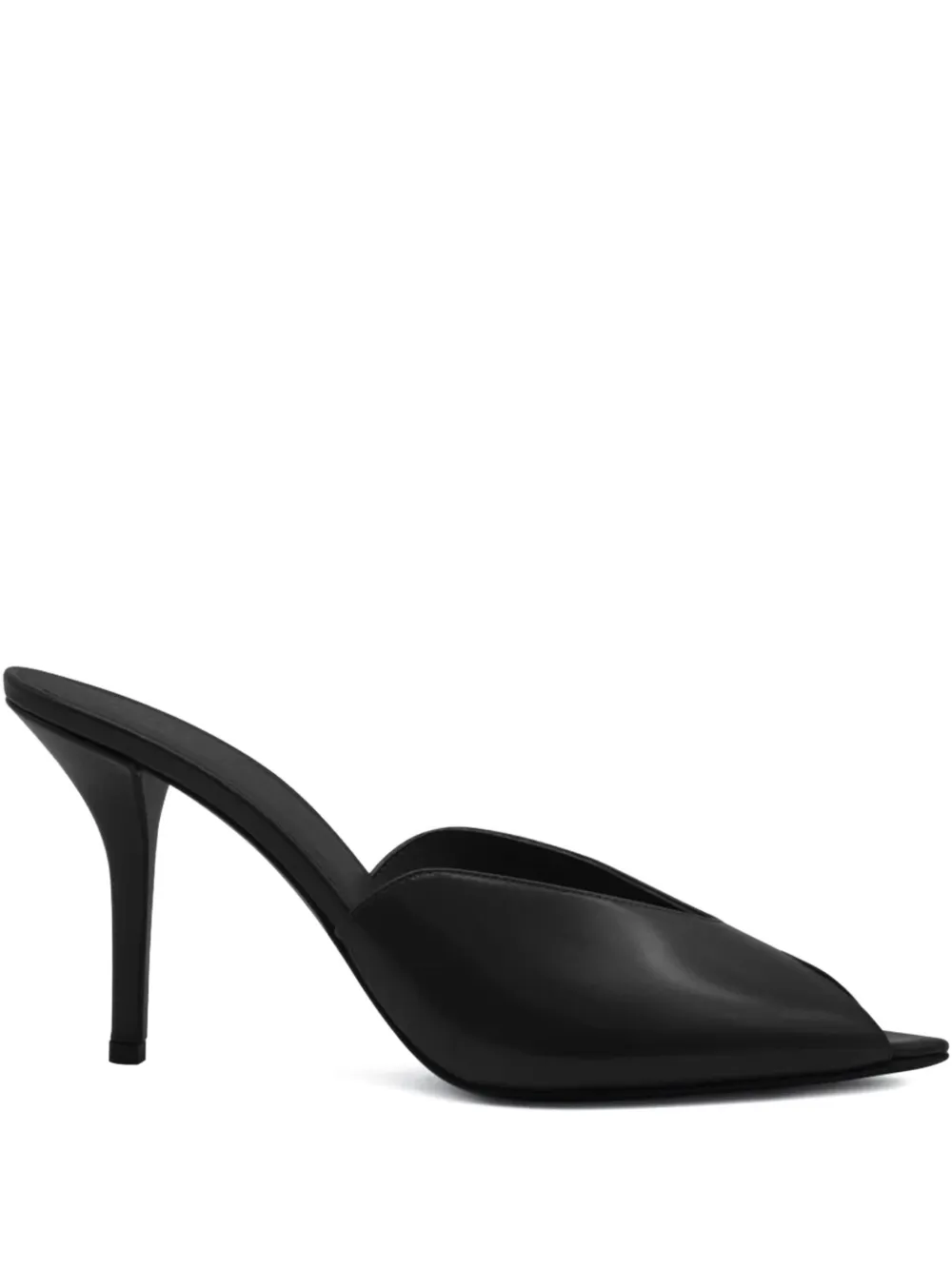 GIABORGHINI 85mm leather mules | Black | Image 1