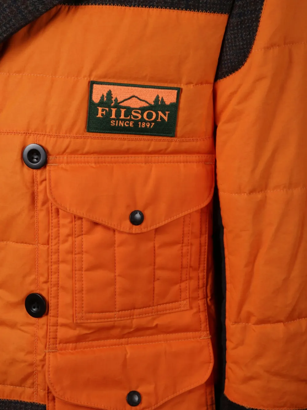 Junya Watanabe MAN x Filson jas met vlakken Oranje