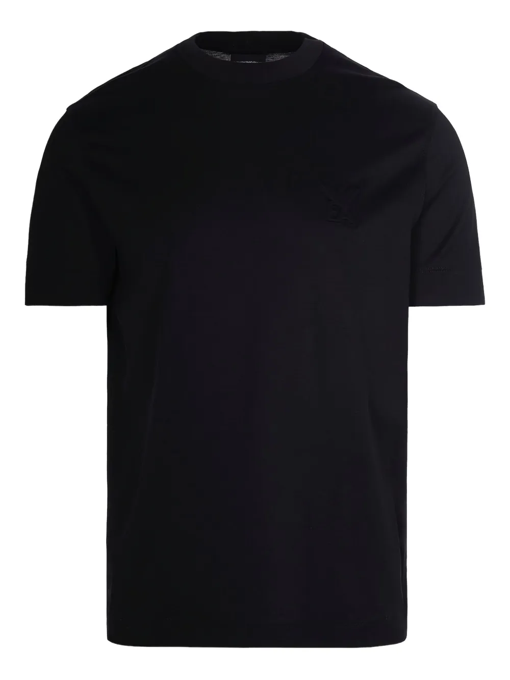 Emporio Armani logo-embossed T-shirt | Black | Image 1
