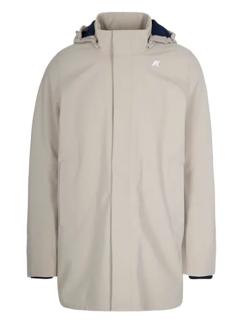 K-Way logo-detail hooded jacket 
