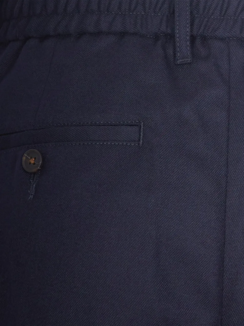 Emporio Armani Broek met geplooid detail Blauw