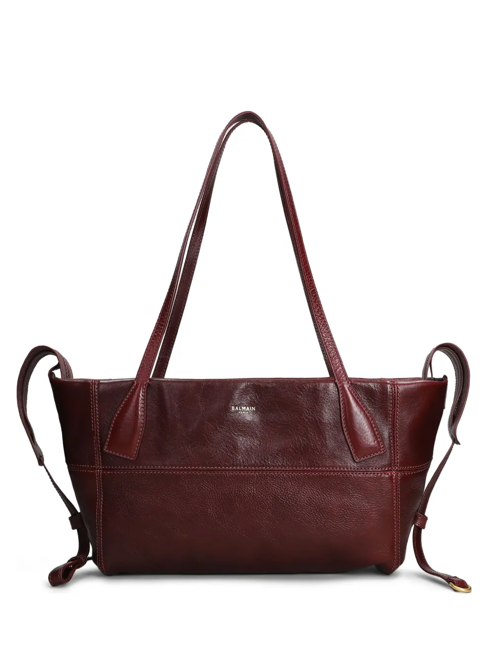 Balmain small Track Zips tote bag | Red | Image 1