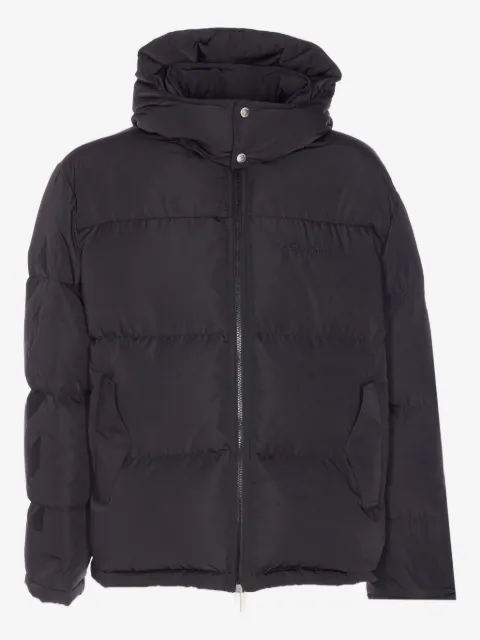 Off-White logo-print down jacket