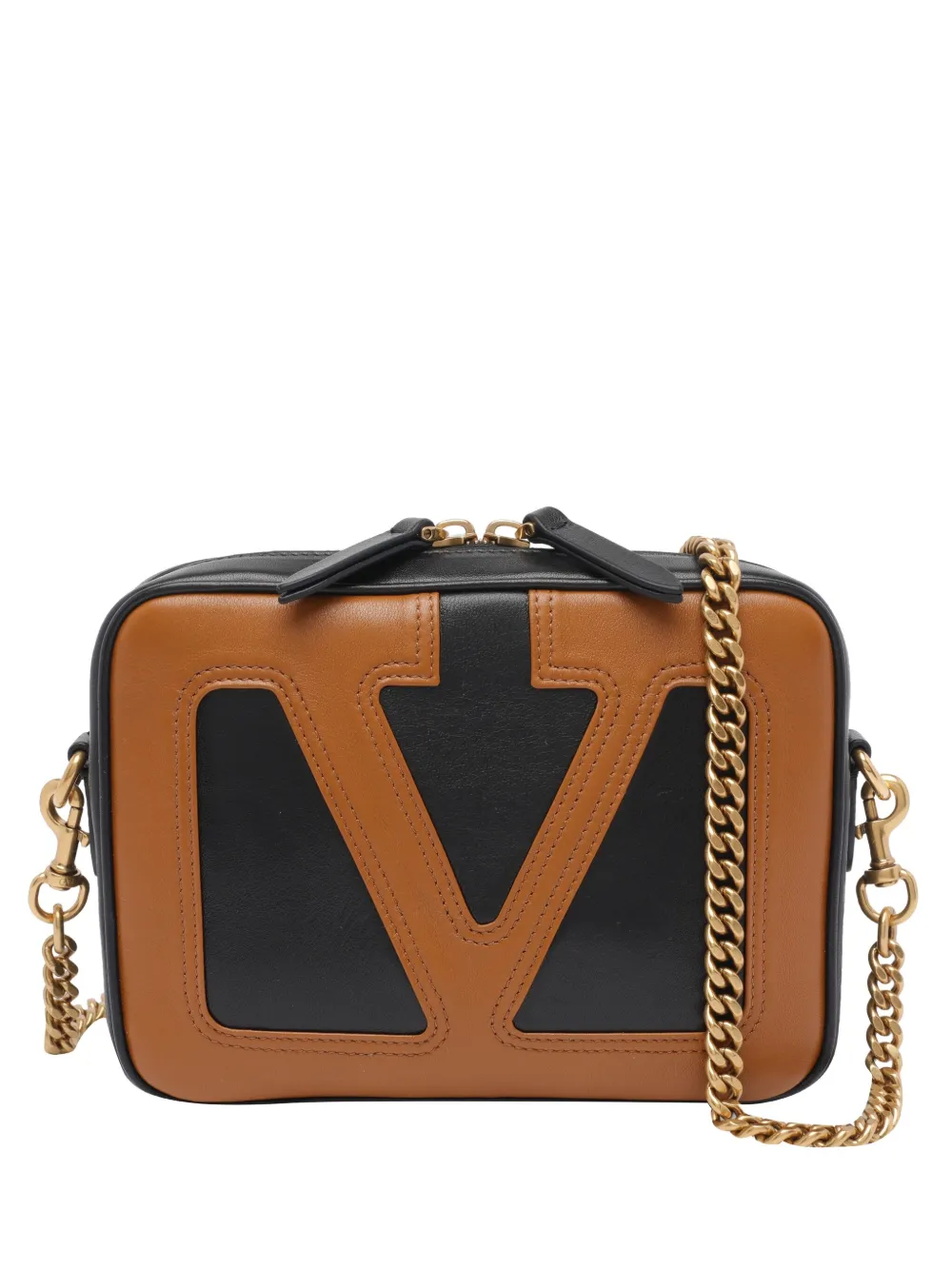Valentino Versatile Shoulder Bag And Chain Strap In Black