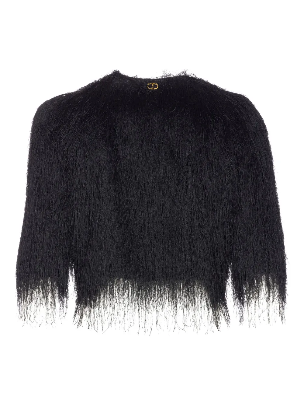 TWINSET fringed crew-neck jacket | Cropped Jackets | Image 2