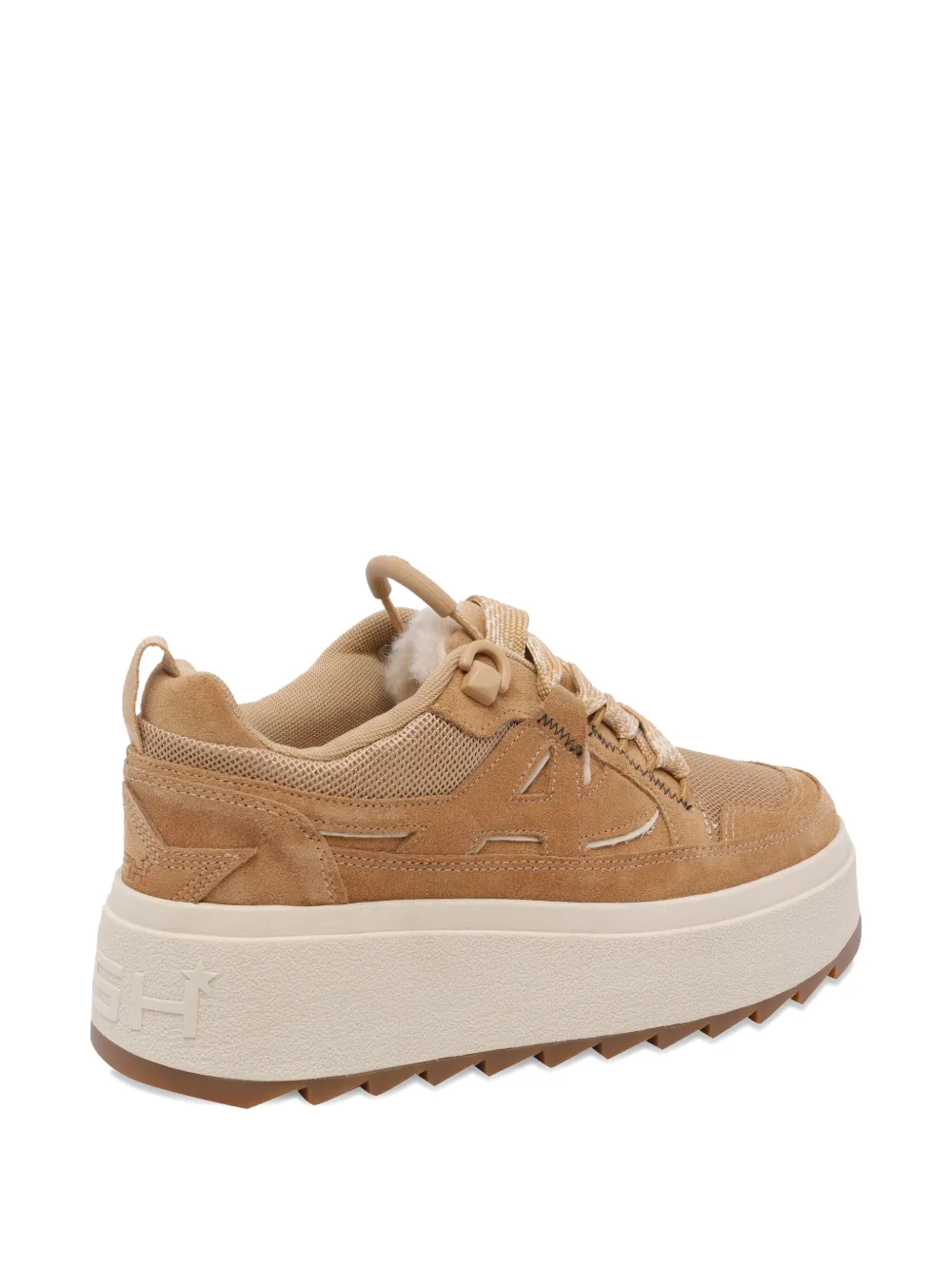 Ash 60mm sneakers met plateauzool en logodetail Bruin