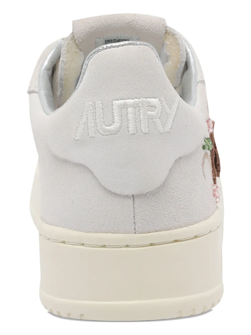 Autry Dallas Floral Suede Low Sneakers In Neutral