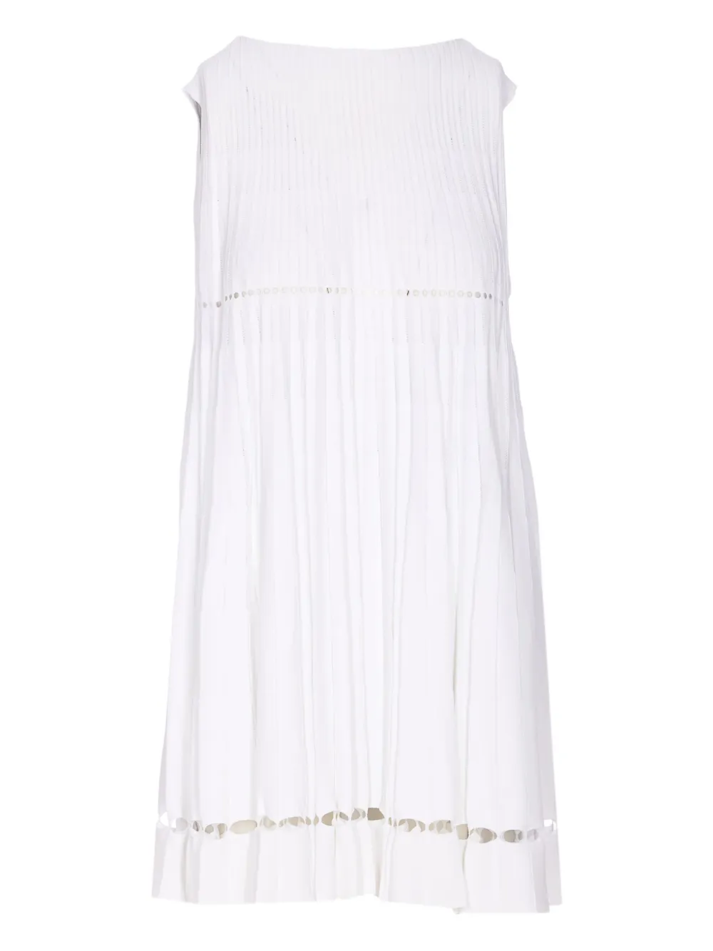 Alaïa pleated midi dress | White | Image 1