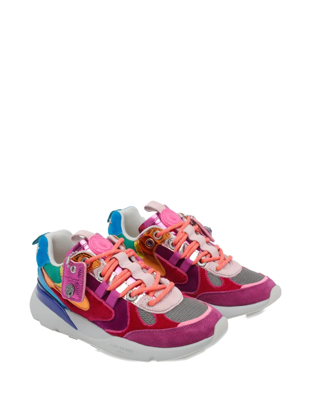 Kurt Geiger Panelled Sneakers In Multi