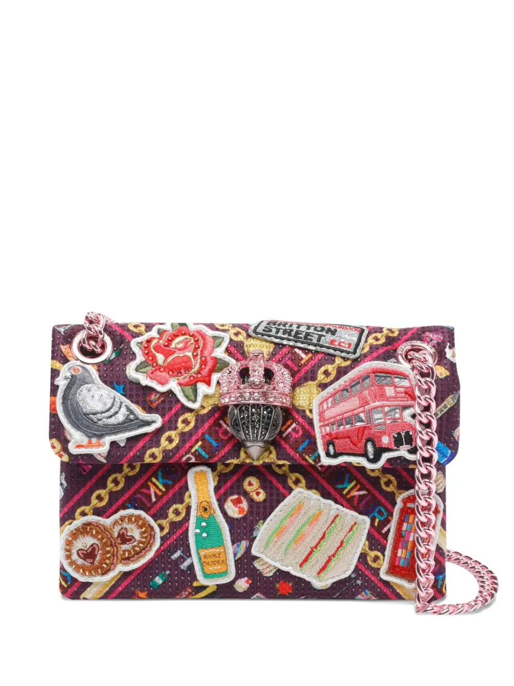 Kurt Geiger Kensington Shoulder Bag In Pink